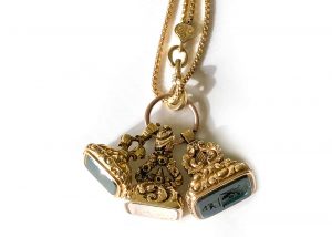 antique fob chain necklace