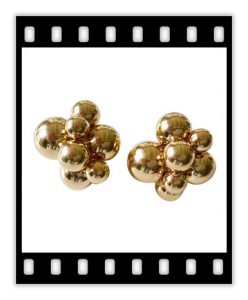 marina b 18k gold atomo earrings