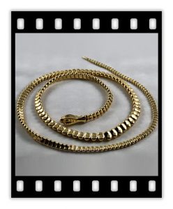 elsa peretti 18k gold snake necklace