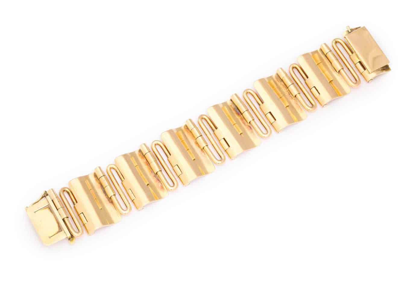vintage 18k gold bracelet | dkfarnum