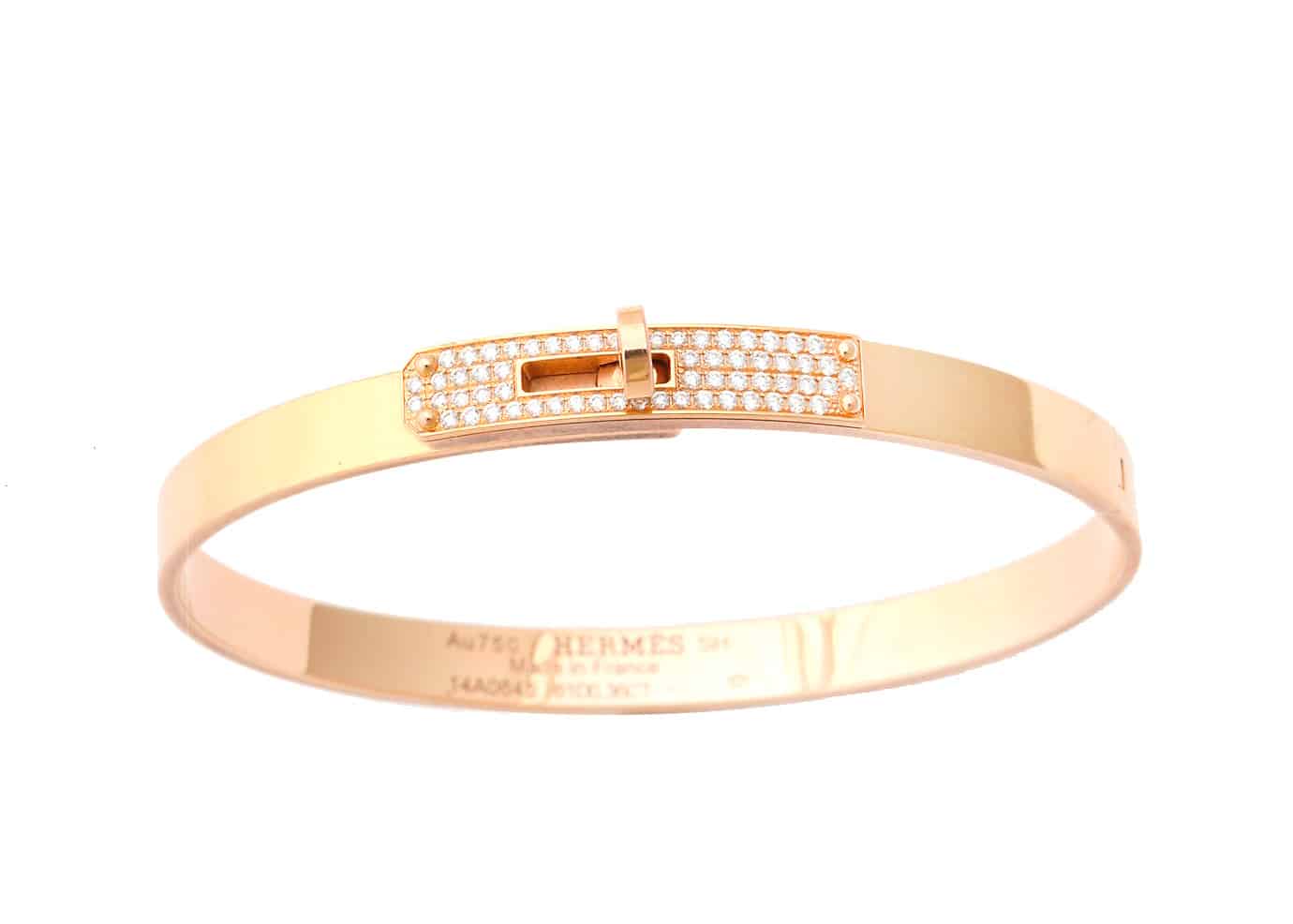 hermes kelly bracelet in 18k rose gold | dkfarnum