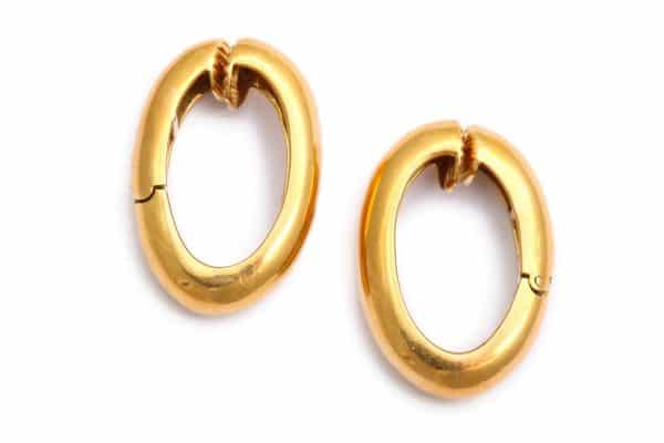 david webb 18k hoop earrings