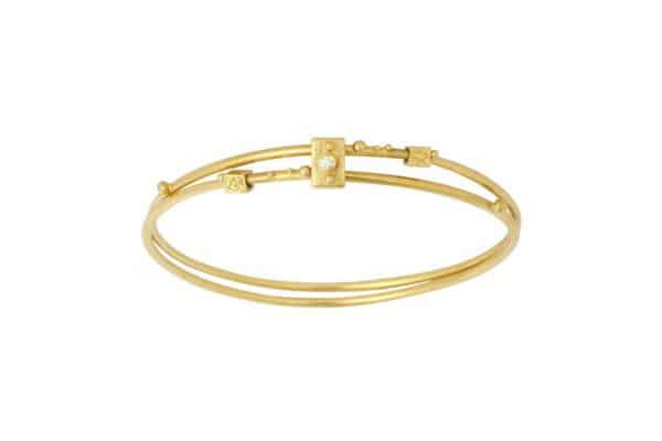 lilly fitzgerald 22k gold and diamond bangles