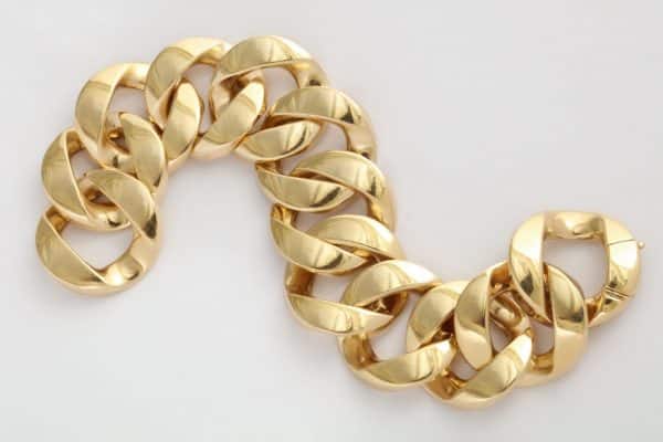 cartier gold curb link bracelet