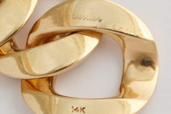 cartier gold curb link bracelet