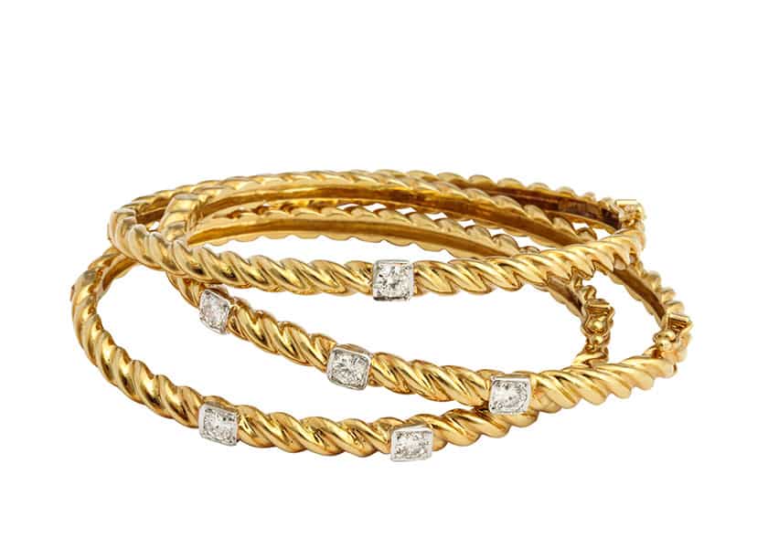 cartier gold bangle bracelet
