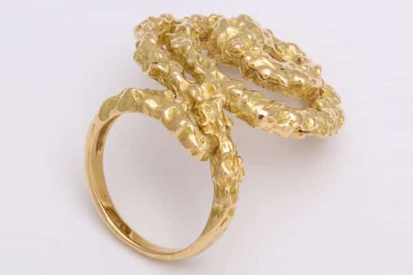 chaumet gold abstract ring