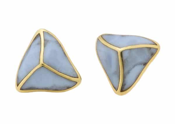 angela cummings blue agate earrings