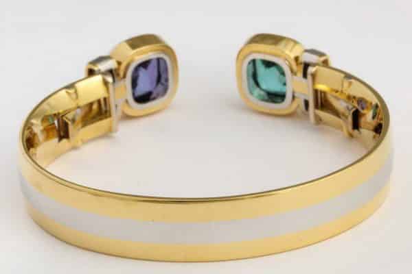 hemmerle tourmaline and tanzanite bracelet