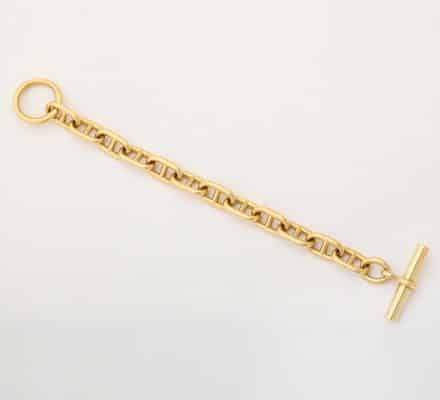 hermes 18k chaine d’ancre bracelet