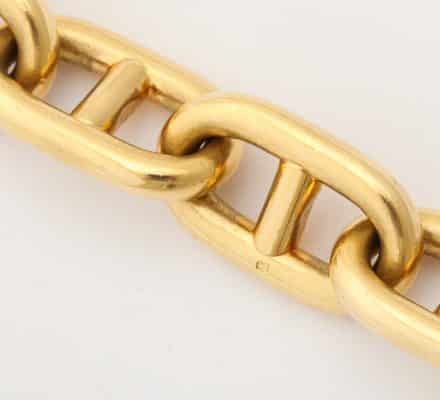 hermes 18k chaine d’ancre bracelet