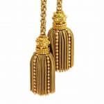 vintage hermes 18k carat gold tassel lariat necklace