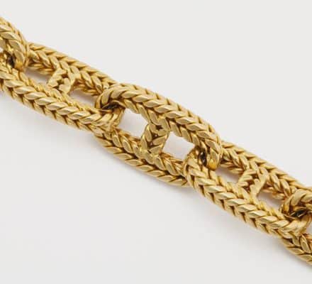 hermes chaine d’ancre 18k bracelet