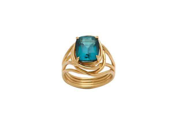 schlumberger tourmaline “wire wrap” ring