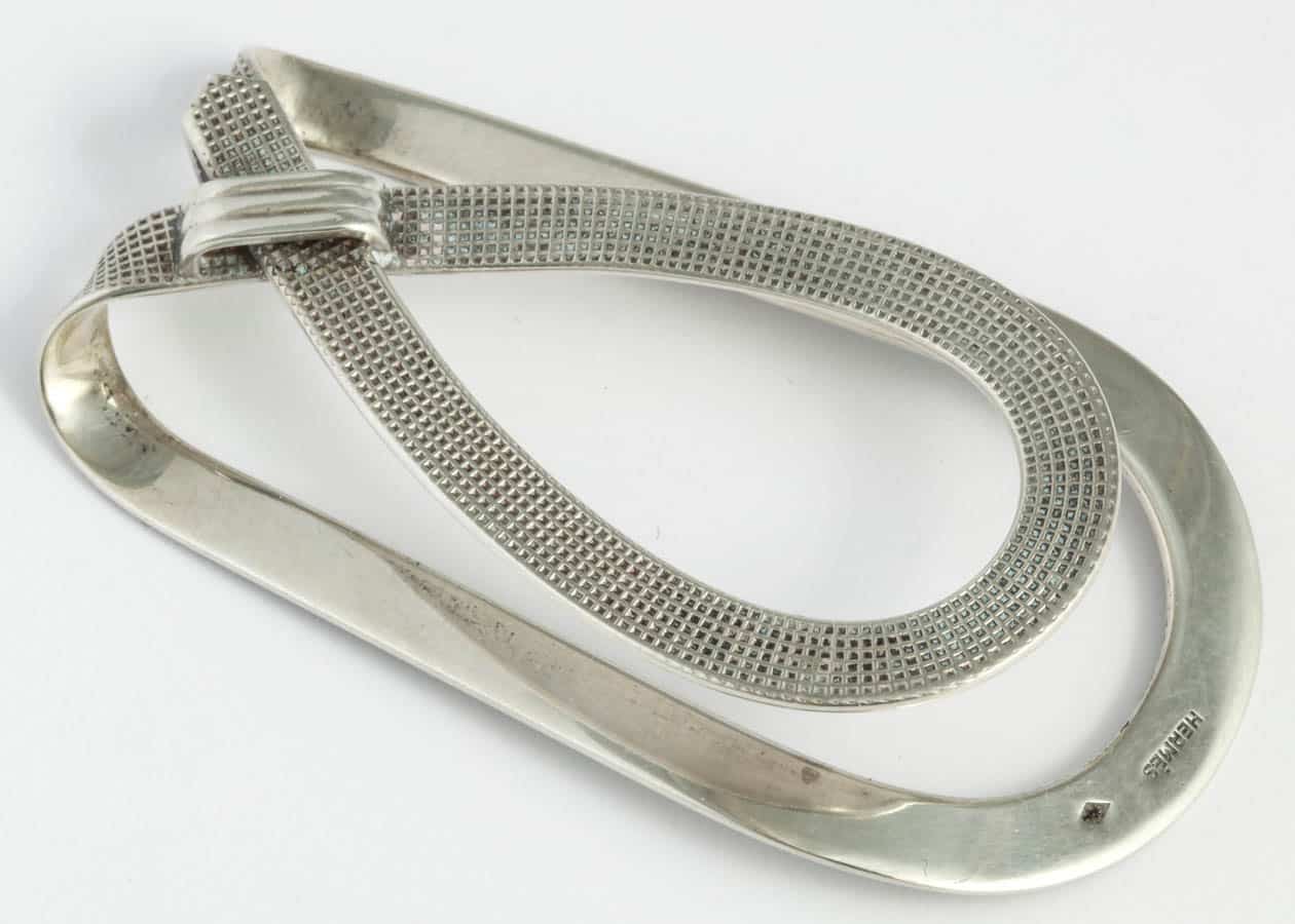 Mid 20th Century Hermes Silver Plated Horseshoe Money Clip