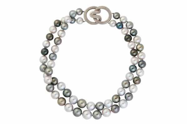 tahitian and cultured pearl walling necklace