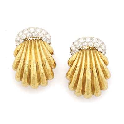 david-webb-diamond-gold-earrings