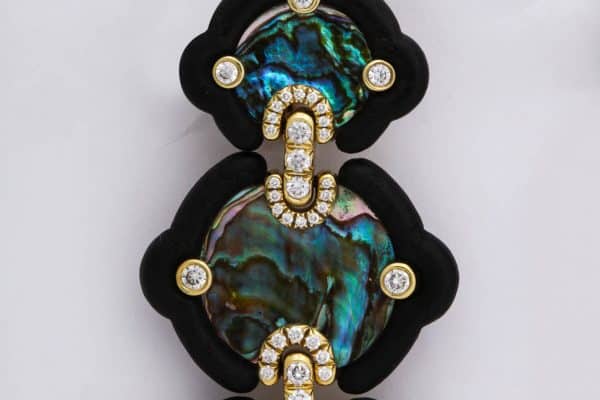 nicholas varney abalone earrings