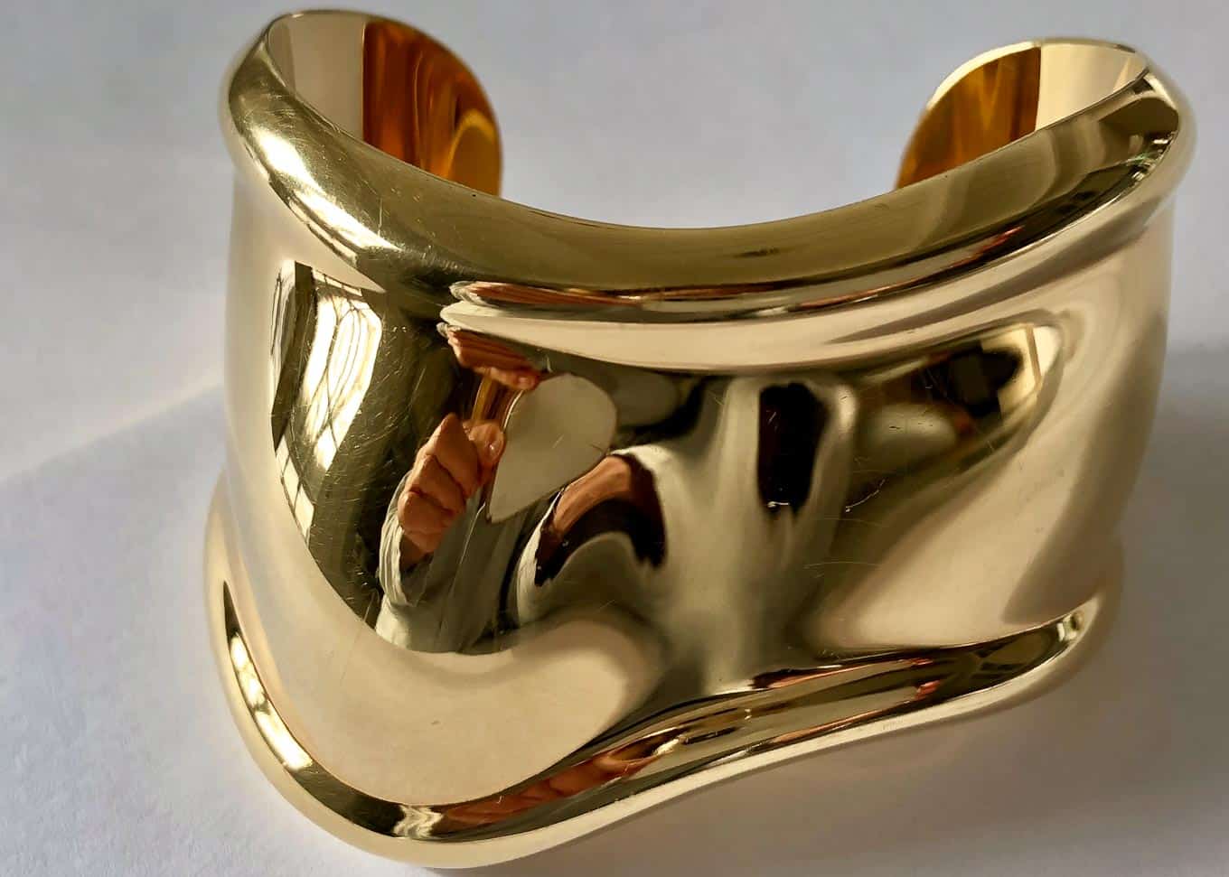tiffany bone cuff gold