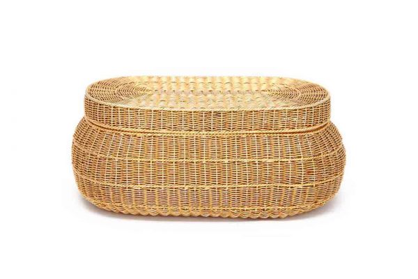 schlumberger 18k vintage basket weave minaudiere