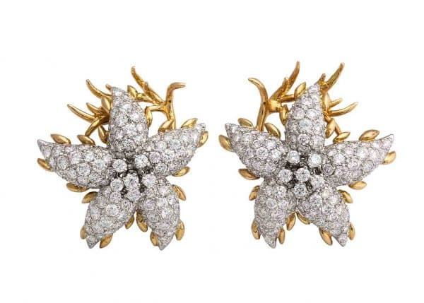 schlumberger design starfish earrings