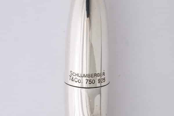 schlumberger sterling silver “bark” pen
