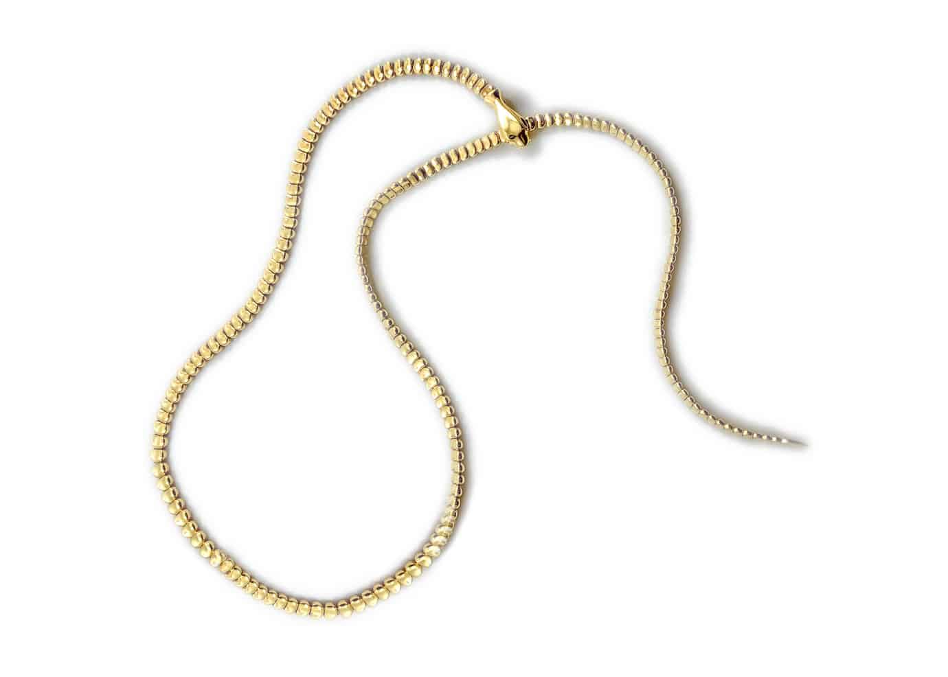 SNAKE CHAIN COLLAR NECKLACE - GOLD - FALLON JEWELRY
