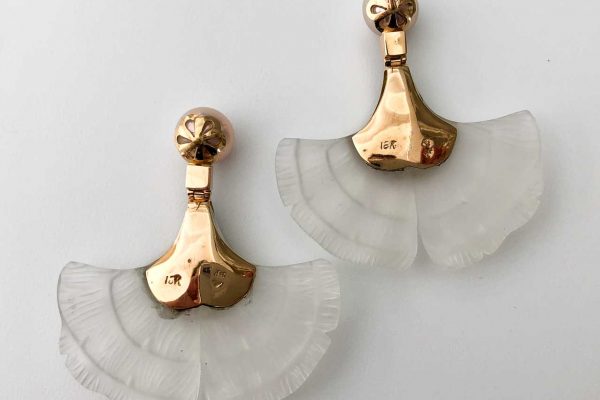 silvia furmanovich ginko leaf earrings