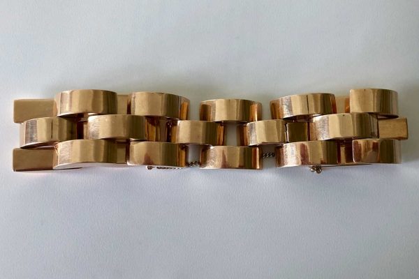 forties gold tank bracelet