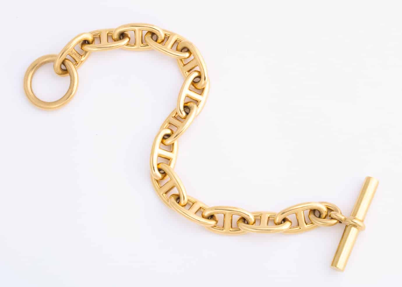 Hermès H D'Ancre Bracelet - Gold