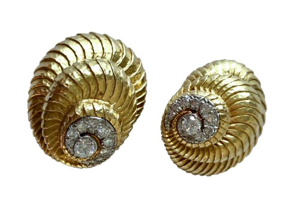 david webb shell earrings