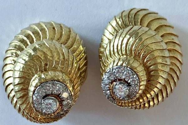 david webb shell earrings