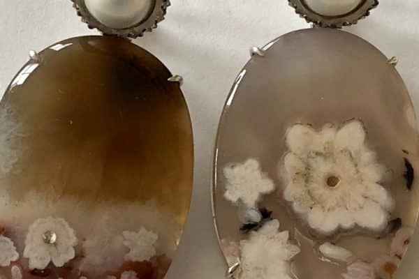 silvia furmanovich turkish agate earrings
