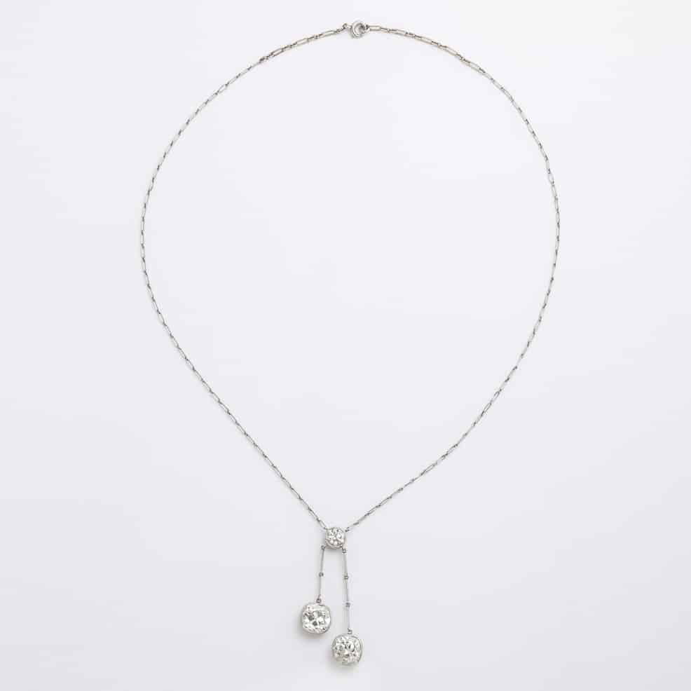 antique diamond negligee necklace | dkfarnum