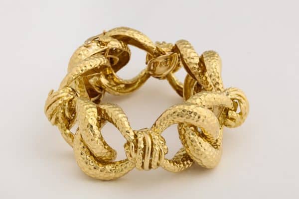 vintage tiffany textured link bracelet
