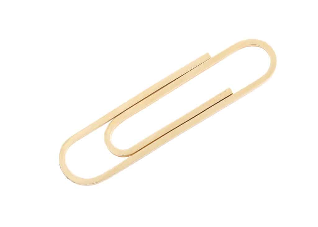 verdura gold money/paper clip | dkfarnum