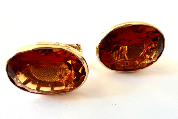 Marchak Gold & Citrine Earrings - Image 2