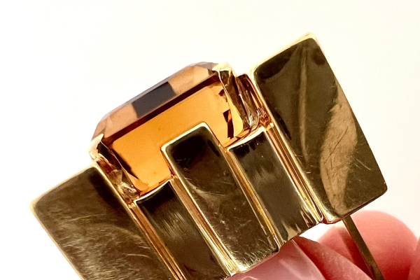 Aldo Cipullo ‘70s Citrine Ring - Image 4